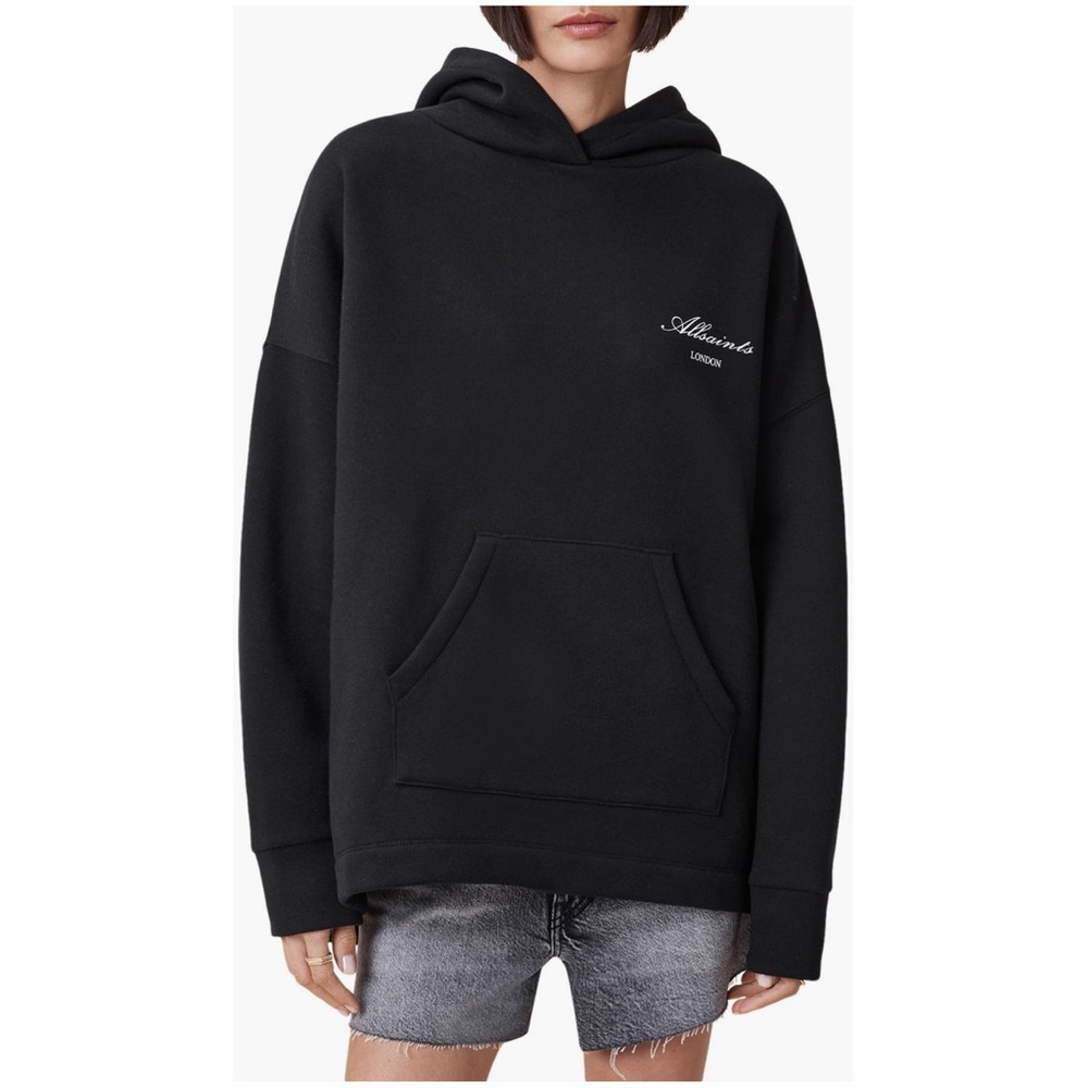 NEW🔥ALLSAINTS Skull Etienne Oversized Cotton Blend Hoodie🔥 - Picture 4 of 16